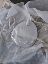 Load image into Gallery viewer, Lavender Filigree Bun Ceramic Meep Mask