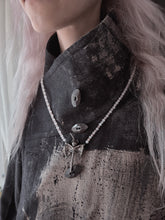 Load image into Gallery viewer, Angel Bat Rose Quartz Necklace