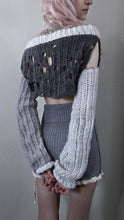 Load image into Gallery viewer, Grey Crochet Sweater