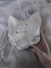 Load image into Gallery viewer, Snow Kitsune Ceramic Meep Mask