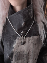 Load image into Gallery viewer, Angel Bat Rose Quartz Necklace
