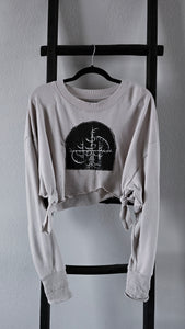Moth-bitten crop sweater