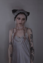 Load image into Gallery viewer, Cat Ear Striped Crochet Hat
