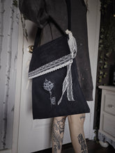 Load image into Gallery viewer, Denim key tote bag
