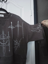 Load image into Gallery viewer, Sword Sigils Cropped Hoodie
