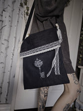 Load image into Gallery viewer, Denim key tote bag
