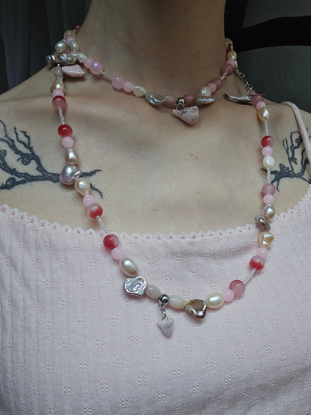 Rosey Freshwater Pearls and critters