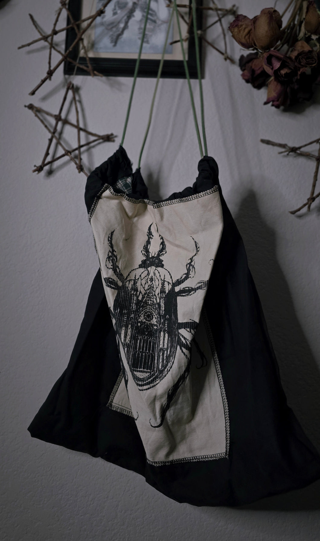 Cathedral Beetle Drawstring Bag