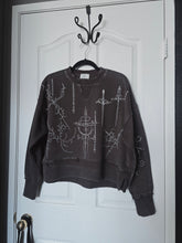 Load image into Gallery viewer, Sword Sigils Cropped Hoodie
