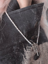 Load image into Gallery viewer, Angel Bat Rose Quartz Necklace
