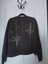 Load image into Gallery viewer, Sword Sigils Cropped Hoodie
